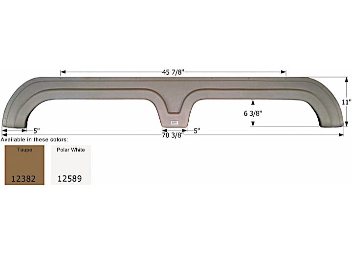 Icon Technologies Limited RV FENDER SKIRT, TANDEM, AMERI-CAMP, FS2382, TAUPE