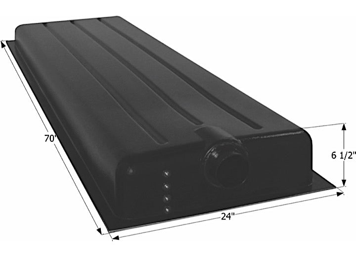 Icon Technologies Limited RV Icon RV Waste Holding Tank with Center End Drain & 3" Spigot Fitting - 28 Gallon Capacity