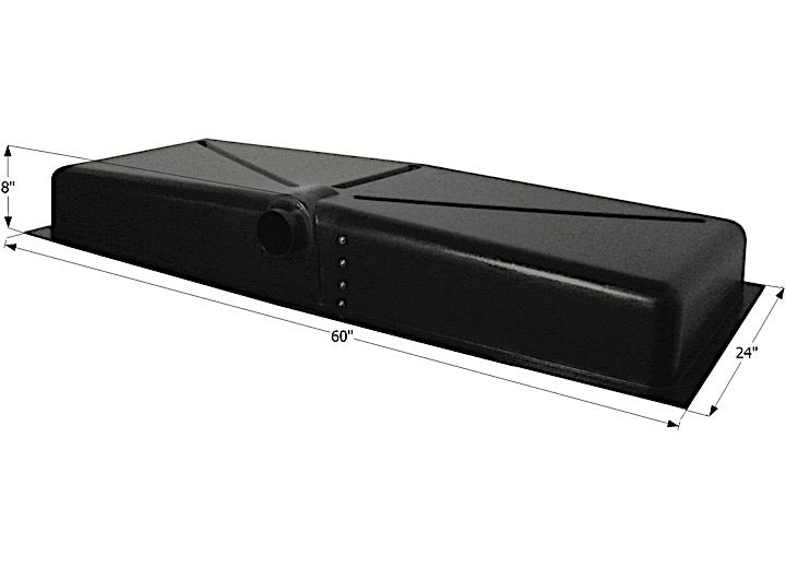 Icon Technologies Limited RV Icon RV Waste Holding Tank with Center Side Drain & 3" Spigot Fitting - 30 Gallon Capacity