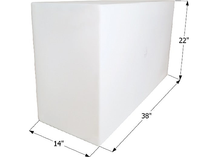 Icon Technologies Limited RV FRESH WATER TANK, WT2453, 38X22X14, 50 GAL, TANK ONLY