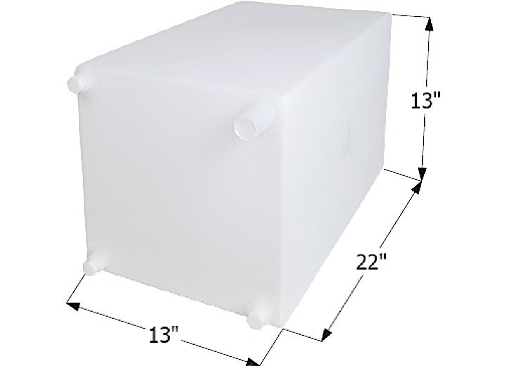 Icon Technologies Limited RV FRESH WATER TANK, WT2459, 22X13X13, 15 GAL, TANK ONLY