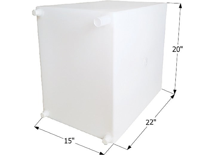 Icon Technologies Limited RV FRESH WATER TANK, WT2473, 22X20X15, 26 GAL W/3/8IN FITTINGS