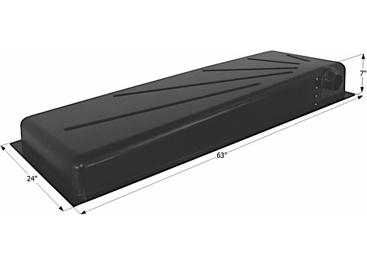 Icon Technologies Limited RV Icon RV Waste Holding Tank with Left Side Drain & 3" Spigot Fitting - 28 Gallon Capacity