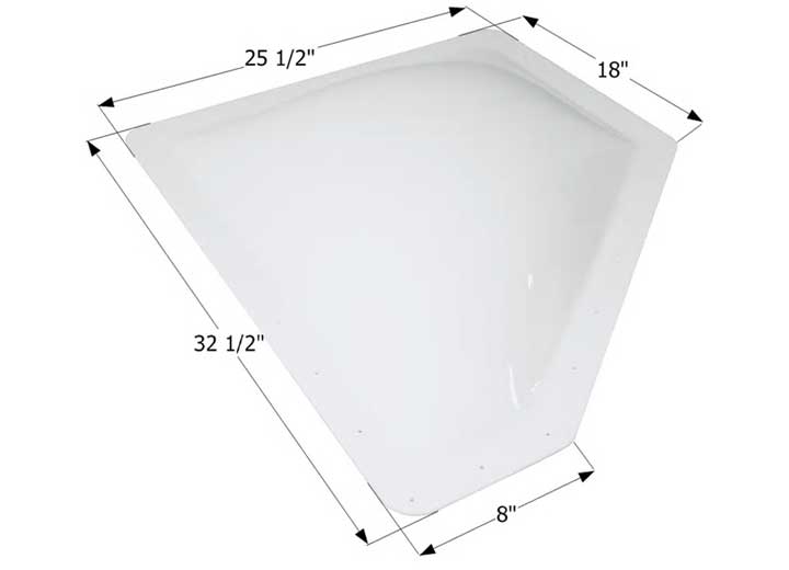 Icon Technologies Limited RV Icon Neo Angle RV Skylight, 28.5" x 21.5" x 15" x 22", Variation B - White