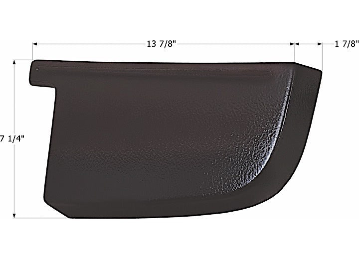 Icon Technologies Limited RV CORNER CAP, REAR, RH, FOREST RIVER, ROCKWOOD, BROWN