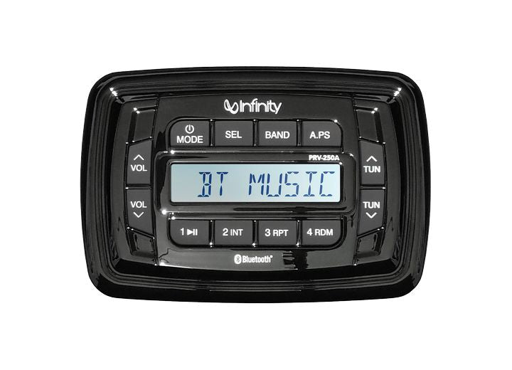 Infinity Speakers INFINITY MARINE RECTANGULAR CUTOUT, RECTANGULAR FACEPLATE SOURCE UNIT WITH AM/FM