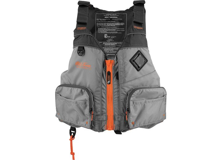Old Town Kayak/Ocean Kayak Old Town Treble Angler Sportsman PFD - Unisex Adult Universal, Silver