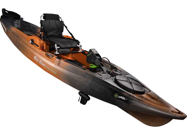 Old Town Kayak/Ocean Kayak OLD TOWN SPORTSMAN BIGWATER EPDL 132 KAYAK & LITHIUM ION BATTERY/CHARGER, EMBER