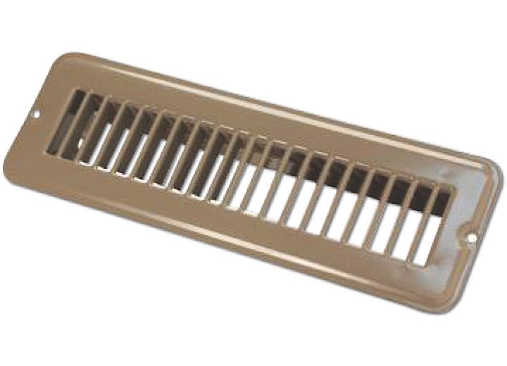JR Products 2IN X 10IN FLOOR REGISTER UNDAMPERED, METAL, BROWN