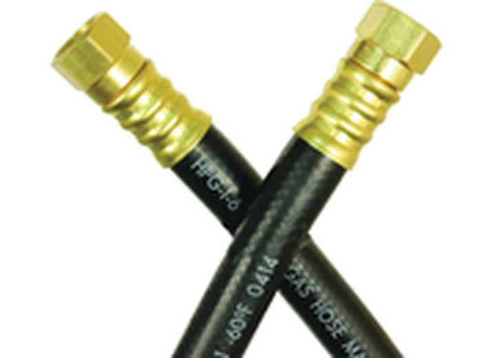JR Products 3/8" OEM LP Supply Hose - 60", 1/2" Female SAE End & 3/8" Male Pipe End