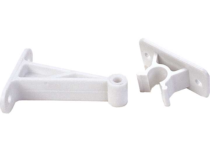 JR Products 3IN C-CLIP DOOR HOLDER, POLAR WHITE