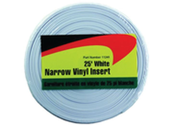 JR Products 25FT NARROW VINYL INSERT - WHITE