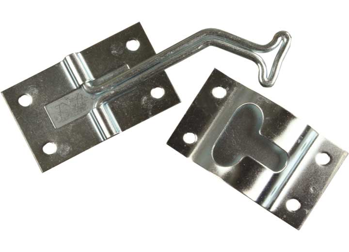 JR Products 45 DEGREE T-STYLE DOOR HOLDER, ZINC