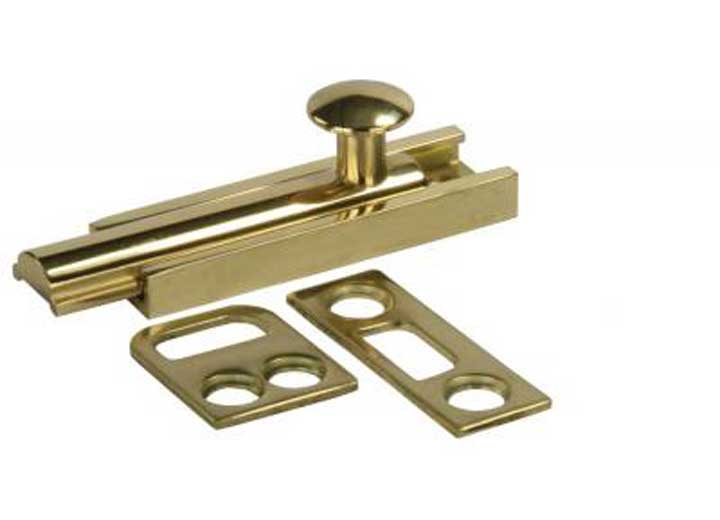 JR Products 3IN SURFACE BOLT, BRASS
