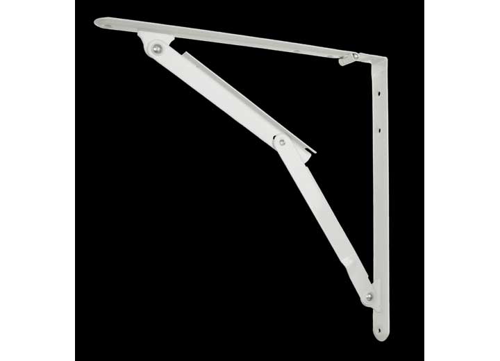 JR Products FOLDING SHELF BRACKET, WHITE