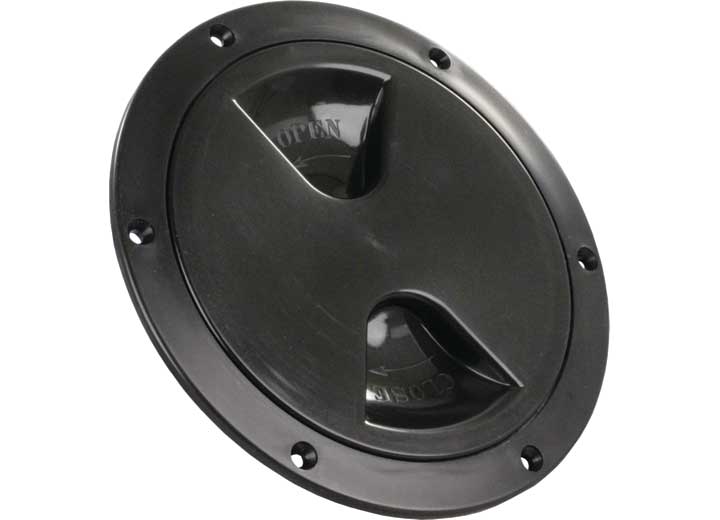 JR Products 4IN ACCESS/DECK PLATE, BLACK