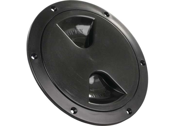 JR Products 5IN ACCESS/DECK PLATE, BLACK