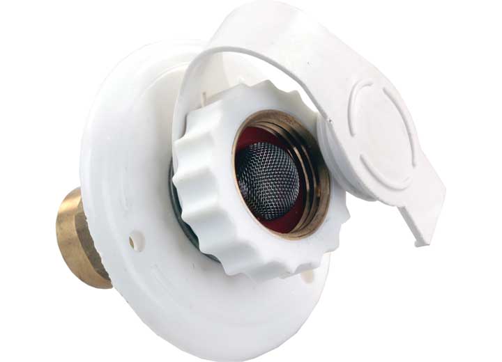JR Products CITY WATER FLANGE, PLASTIC, WHITE, FPT
