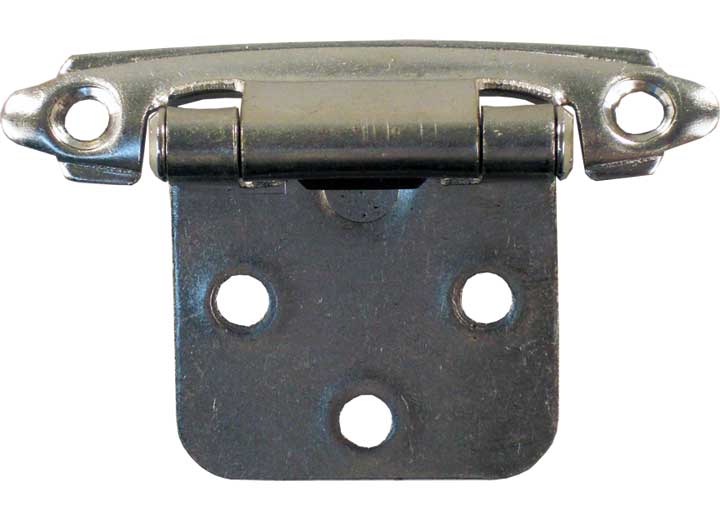 JR Products SELF-CLOSING FLUSH MOUNT HINGE, SATIN NICKEL