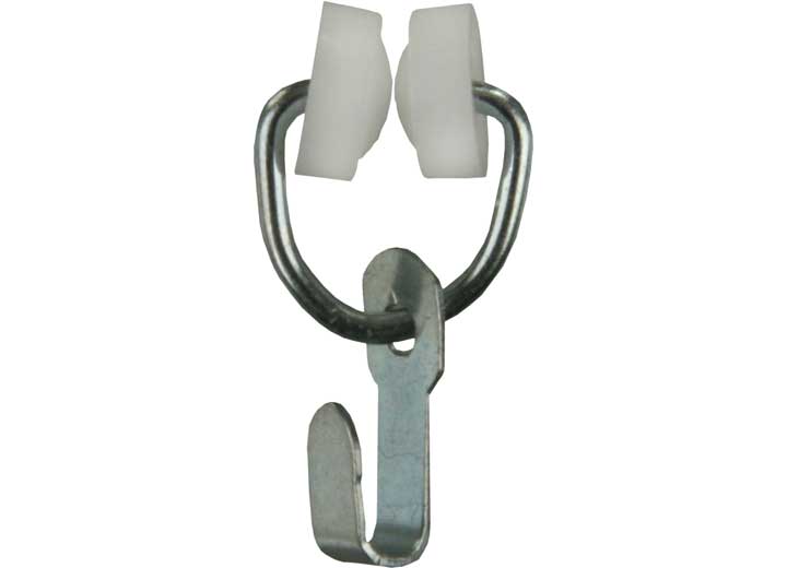 JR Products TYPE B - WHEELED CURTAIN CARRIER W/HOOK