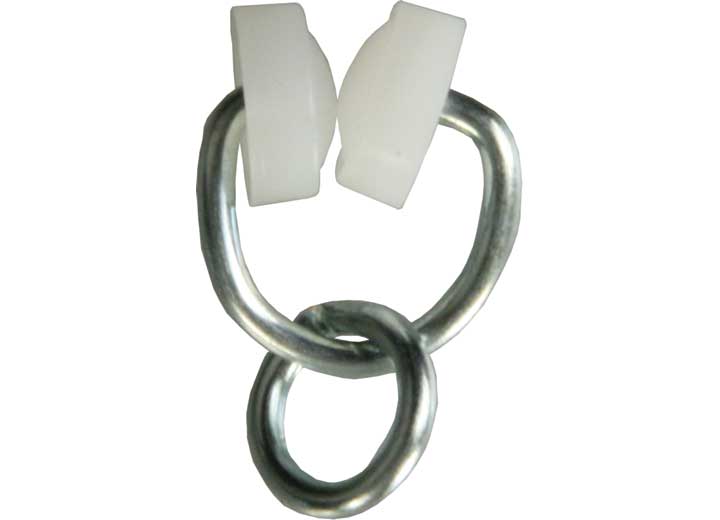 JR Products TYPE B - WHEELED CURTAIN CARRIER W/RING