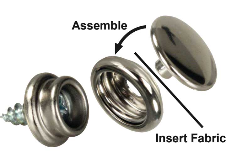 JR Products FABRIC-TO-WALL SNAP KIT