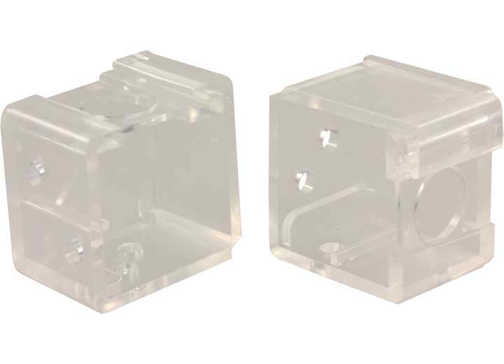 JR Products MINI BLIND BRACKETS, CLEAR
