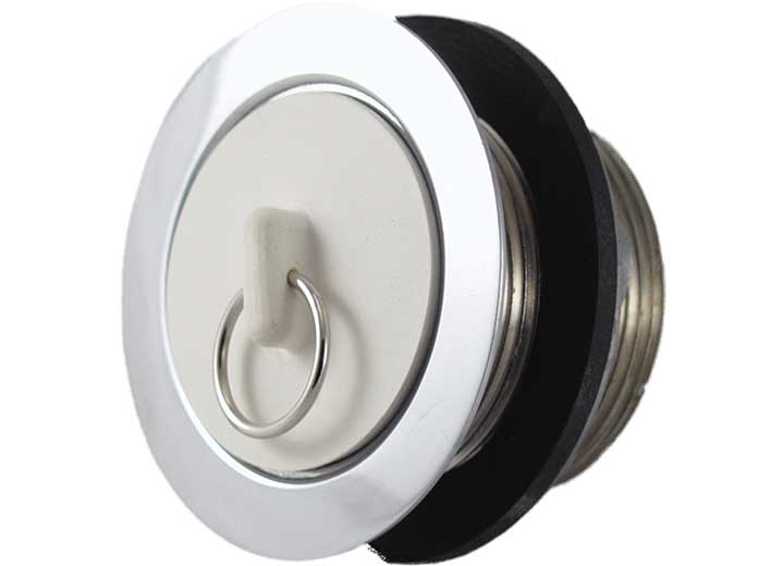 JR Products REPLACEMENT STRAINER W/RUBBER STOPPER, SLIP NUT, PLASTIC AND RUBBER WASHER