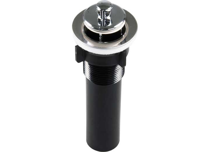 JR Products STRAINER W/POP-UP STOPPER, CHROME