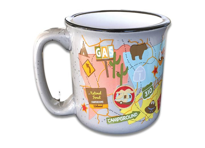 JR Products THE MUG - TRAVEL MAP