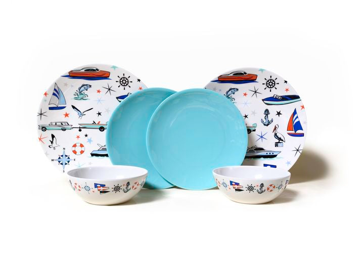 JR Products 6-PIECE MARINE DISH SET