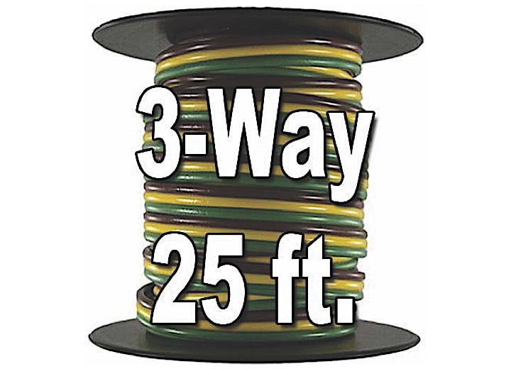 J T & T Products TRAILER WIRE BONDED-RATED 80 DEGREES C 16AWG 3-WAY, 25FT