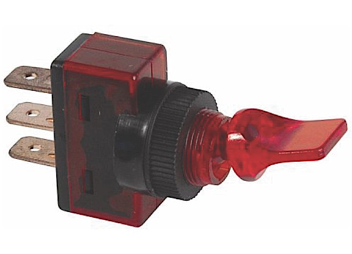 J T & T Products RED ILLUMINATED DUCKBILL 20A 12V S.P.S.T. 1 PC