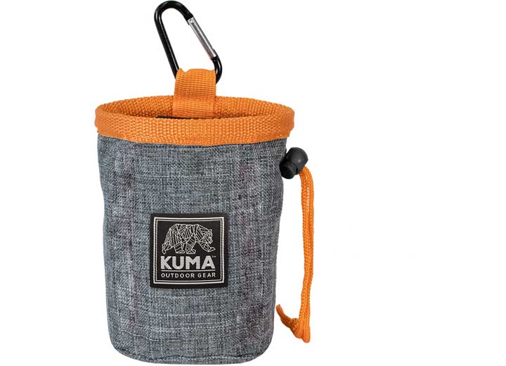 KUMA Outdoor Gear Good Dog Treat Pouch – Heather Grey/Orange