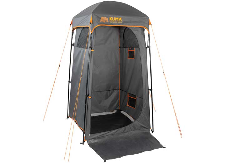 KUMA Outdoor Gear Peaks Privacy Shelter – Graphite/Orange