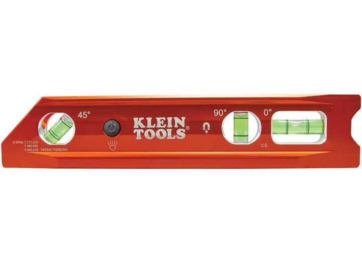 Klein Tools LIGHTED TORPEDO BILLET LEVEL, RARE-EARTH MAGNET