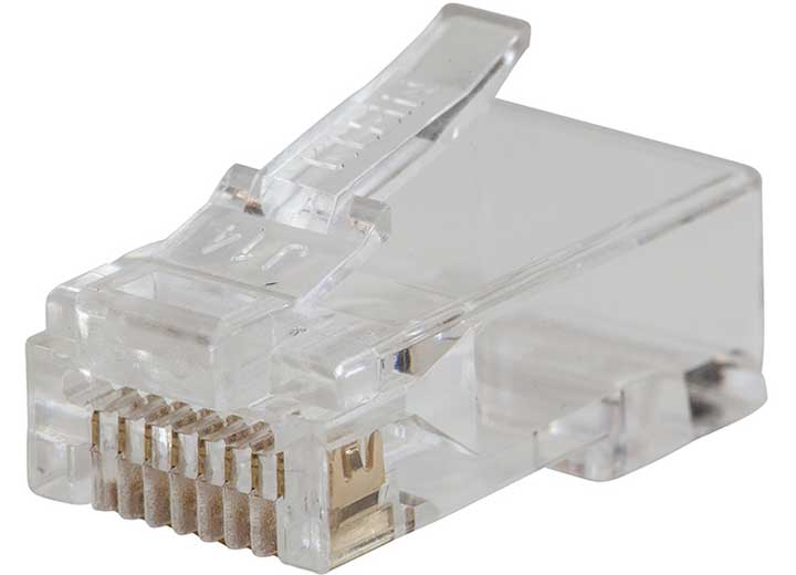 Klein Tools PASS-THRU MODULAR DATA PLUGS, RJ45-CAT5E, 10-PACK
