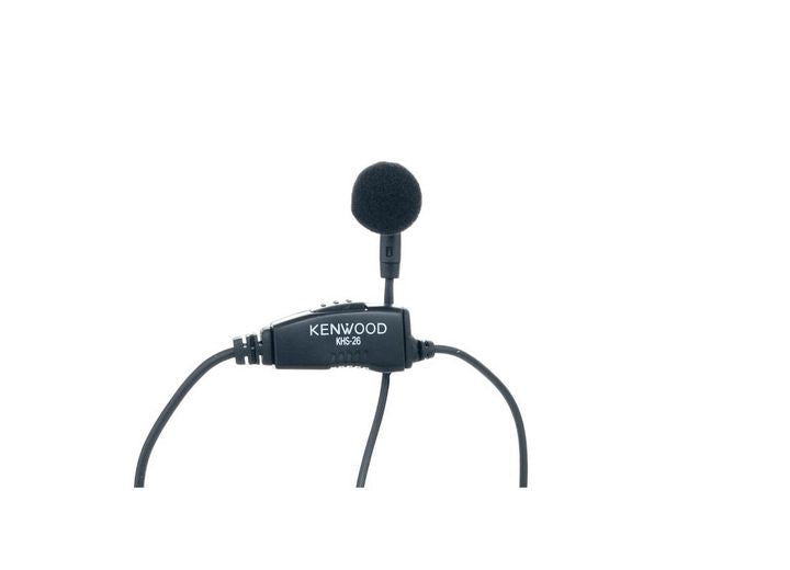 Kenwood (2021 KENWOOD KHS-26) EAR-BUD HEADSET WITH CLIP-ON PTT BUTTON/MIC FOR NX-1000 SERIES & POCKET RADIOS