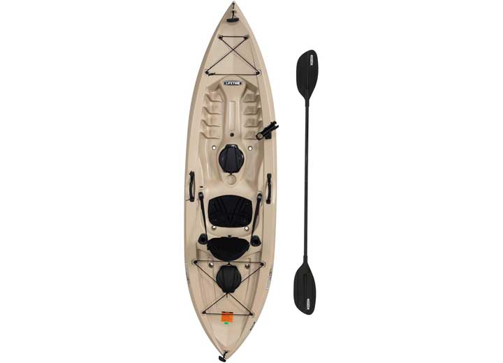 LIFETIME TAMARACK ANGLER 100 SOT FISHING KAYAK- TAN