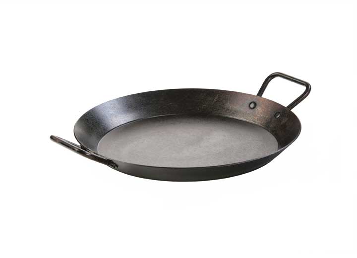 Lodge 15 Inch Seasoned Carbon Steel Dual Handle Pan