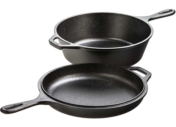 Lodge 3.2 Quart Seasoned Cast Iron Combo Cooker