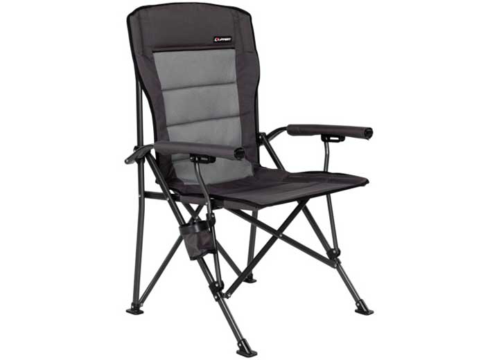 LIPPERT SCOUT OUTDOOR FOLDING CHAIR, DARK GREY