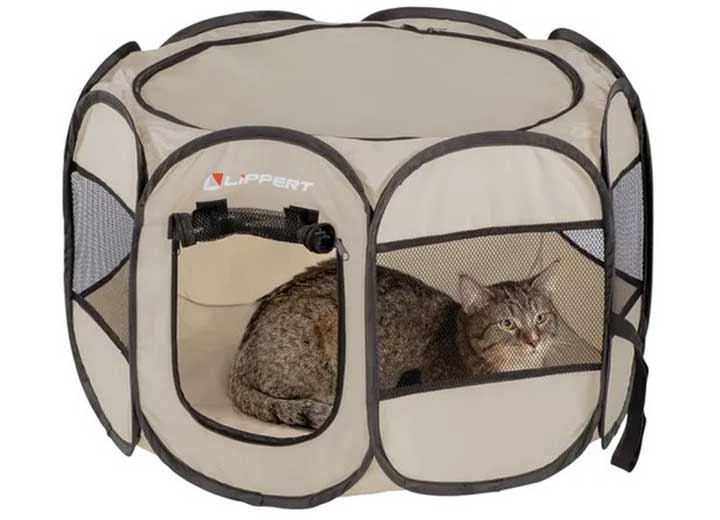 LIPPERT PORTABLE PET PLAYPEN - SMALL/MEDIUM