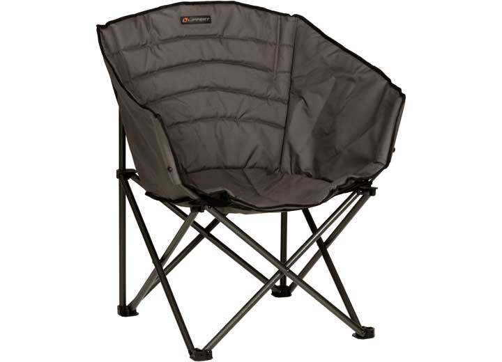Lippert CAMPFIRE PADDED BARREL CHAIR, DARK GREY