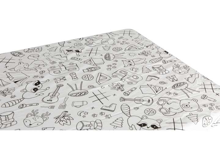 Lippert COLOR ESCAPE COLORABLE ELASTIC VINYL PICNIC TABLECLOTH WITH BENCH COVERS