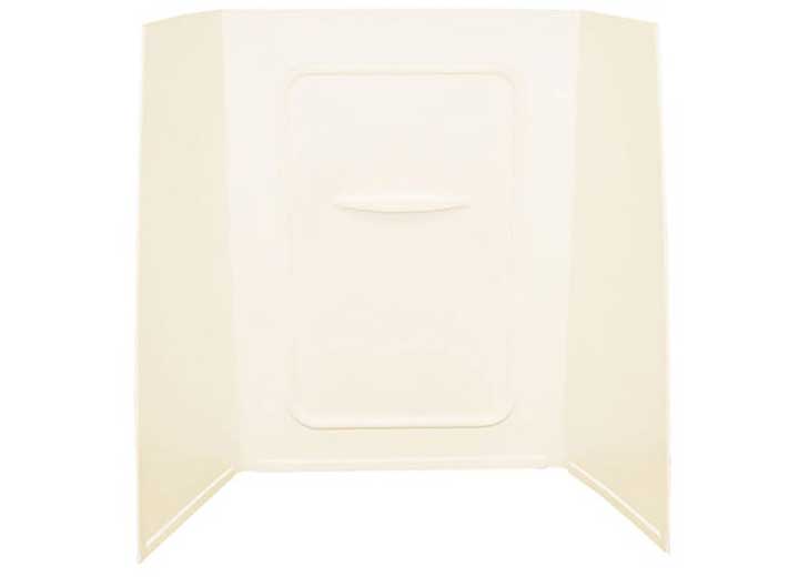 Lippert Bath Surround - 24"D x 38"W x 56"H, Parchment, Picture Frame