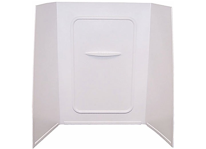Lippert Bath/Shower Surround - 24"D x 36"W x 59"H, White, Picture Frame