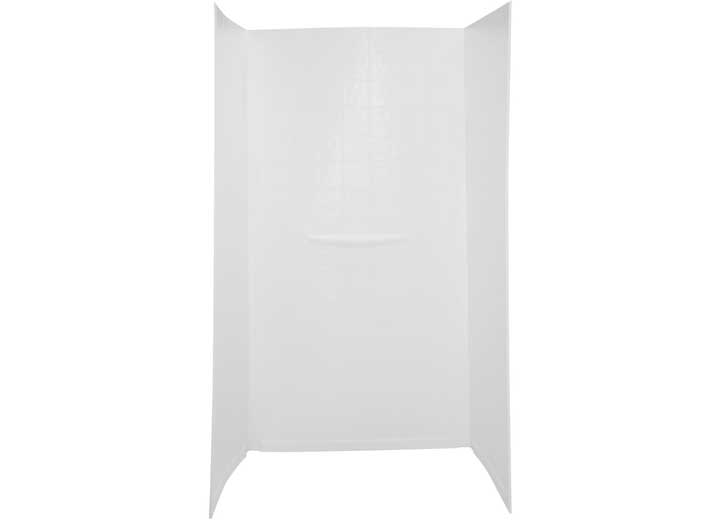 Lippert Shower Surround - 24"D x 36"W x 68"H, White, Tile