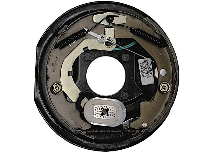 Lippert 10IN X 2.25IN LH FORWARD SELF-ADJUSTING BRAKES, 4-BOLT: 3500# AXLE