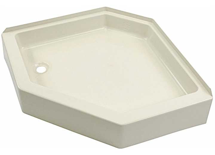 Lippert 24IN X 36IN SHOWER PAN; RIGHT DRAIN - PARCHMENT